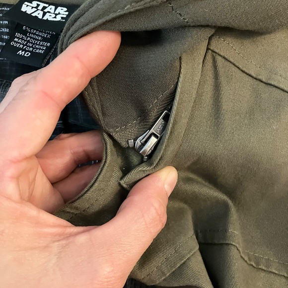 Star Wars Rogue One M Jyn Erso Cosplay Rebel Alliance Cropped Jacket Hot Topic - Picture 6 of 11